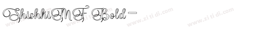 ShishkiMF Bold字体转换